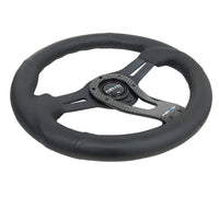 Thumbnail for NRG Reinforced Steering Wheel (320mm) w/Carbon Center Spoke