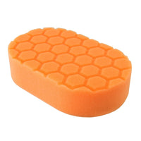 Thumbnail for Chemical Guys Hex-Logic Medium Cutting Hand Applicator Pad - Orange - 3in x 6in x 1in