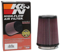 Thumbnail for K&N Filter Universal Rubber Filter 4 inch Flange 5 3/8 inch Base 4 3/8 inch Top 7 inch Height