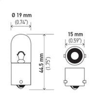 Thumbnail for Hella Bulb 1003 12V 12W BA15s B6