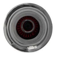 Thumbnail for K&N Universal Air Filter Chrome Round Tapered Red - 4in Flange ID x 1.125in Flange Length x 9.5in H