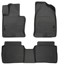 Thumbnail for Husky Liners 11-14 Kia Optima Weatherbeater Black Front & 2nd Seat Floor Liners