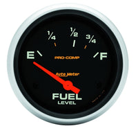 Thumbnail for Autometer Pro-Comp 2-5/8in 73E/8-12 F Ford Short Sweep Electronic Fuel Level Gauge