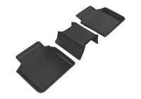 Thumbnail for 3D MAXpider 2016-2020 BMW 7 Series Kagu 2nd Row Floormats - Black