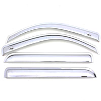 Thumbnail for AVS 13-19 Ford Escape Ventvisor Front & Rear Window Deflectors 4pc - Chrome