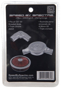 Thumbnail for Spectre Air Cleaner Nut Low Profile (Fits 1/4in.-20 Threading) - Chrome