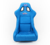 Thumbnail for NRG FRP Bucket Seat ULTRA Edition - Large (Blue Alcantara/Gold Glitter Back)