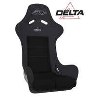 Thumbnail for PRP Delta Composite Seat- Black (PRP Silver Outline/Delta Silver- Black Stitching)