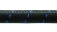 Thumbnail for Vibrant -4 AN Two-Tone Black/Blue Nylon Braided Flex Hose (20 foot roll)