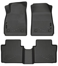 Thumbnail for Husky Liners 14 Chevrolet Impala Weatherbeater Black Front & 2nd Seat Floor Liners