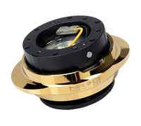 Thumbnail for NRG Quick Release Kit - Black Body/ Chrome Gold Oval Ring