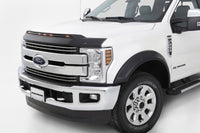 Thumbnail for AVS 2017-2019 Ford F250 Super Duty Aeroskin Low Profile Hood Shield w/ Lights - Black