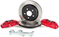 Thumbnail for Alcon 2007+ Jeep JK-JL 330x22mm Rotors 4-Piston Red Calipers Rear Brake Kit (Includes Brake Lines)