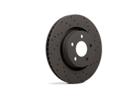 Thumbnail for Hawk Talon 1995 Chrysler Cirrus w/ 15 inch Wheels Drilled and Slotted Front Brake Rotor Set