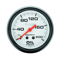 Thumbnail for Autometer Phantom 66.7mm 0-200 PSI Mechanical Oil Pressure Gauge