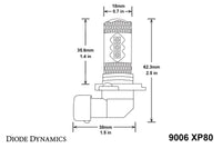 Thumbnail for Diode Dynamics 9006 XP80 LED - Cool - White (Pair)