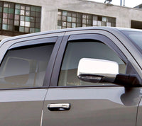 Thumbnail for AVS 09-18 Dodge RAM 1500 Crew Cab Ventvisor Low Profile In-Channel Deflectors 4pc - Smoke