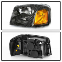 Thumbnail for xTune 02-09 GMC Envoy OEM Style Headlights - Black (HD-JH-GEN02-AM-BK)