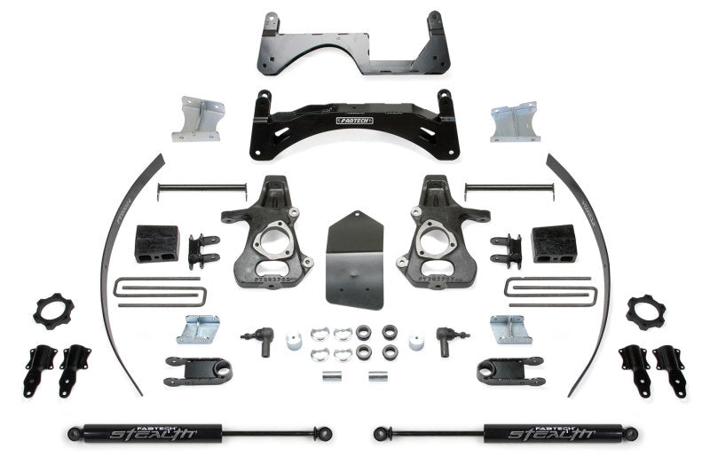 Fabtech 14-18 GM C/K1500 P/U w/oE Forg Stl UCA 6in Basic Sys w/Stealth