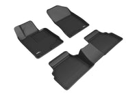 Thumbnail for 3D MAXpider 20+ Hyundai Sonata Kagu 1st & 2nd Row Floormats - Black