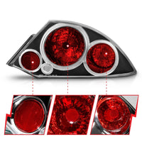 Thumbnail for ANZO 2000-2005 Mitsubishi Eclipse Taillights Black