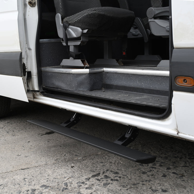 RealTruck 13-18 Mercedes-Benz Sprinter 25/3500 Van 3dr VoltStep Electric Running Board Kit - Tex Blk