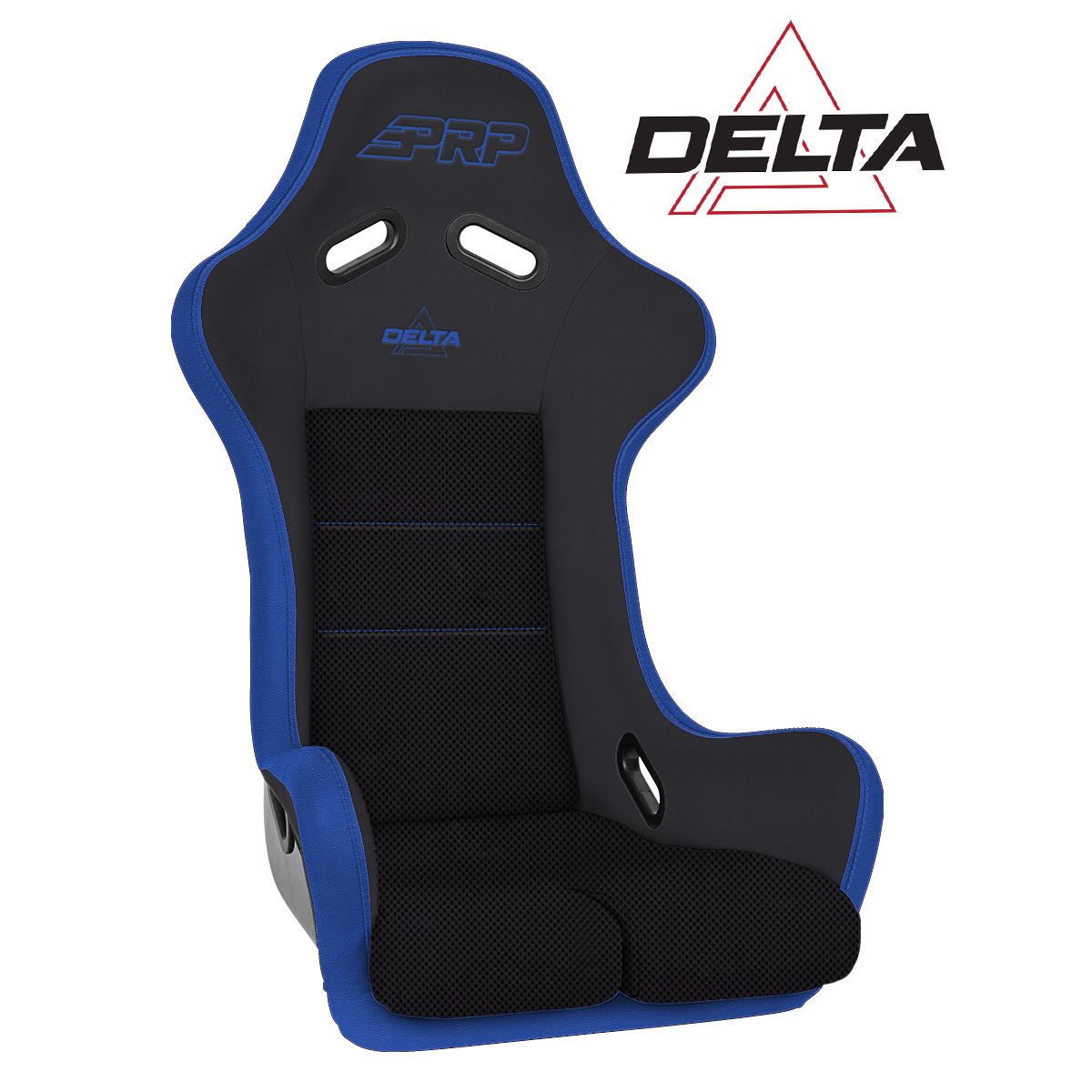 PRP Delta Composite Seat- Black/Blue (PRP Blue Outline/Delta Blue- Blue Stitching/201-263-201-V)