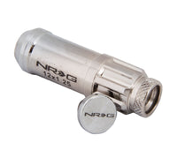 Thumbnail for NRG 700 Series M12 X 1.25 Steel Lug Nut w/Dust Cap Cover Set 21 Pc w/Locks & Lock Socket - Silver