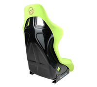 Thumbnail for NRG FRP Bucket Seat PRISMA Edition - Large (Neon Green Alcantara/  Pearlized Back)