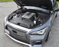 Thumbnail for Injen 14 Infiniti Q50 3.7L V6 Black Dual Short Ram Intake w/ MR Techn and Heat Shields