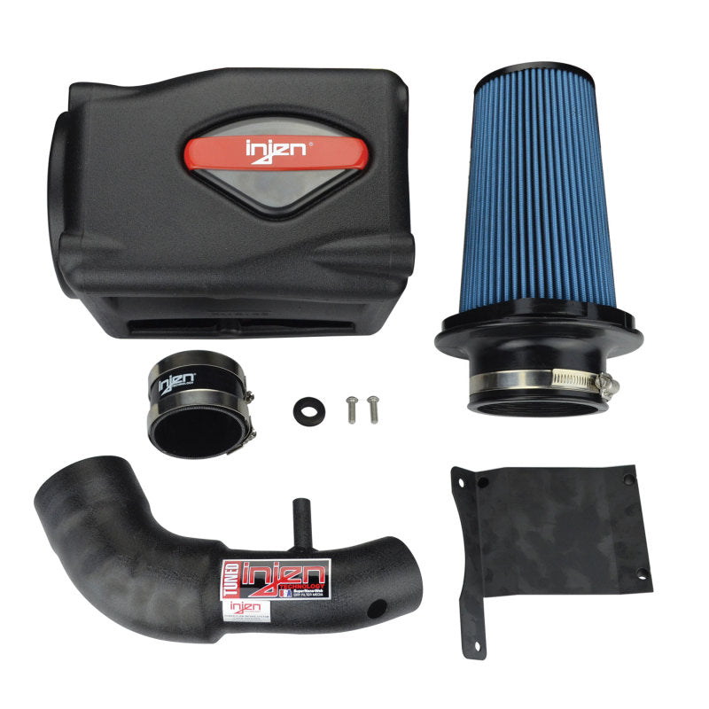 Injen 07-09 Wrangler 3.8L V6 w/ Box Wrinkle Black Power-Flow Air Intake System