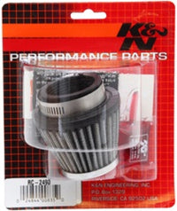 Thumbnail for K&N Universal Chrome Filter - Round Tapered - 3in Base OD x 2in Top OD x 2.375in H