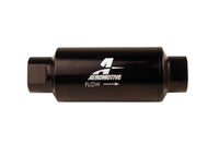 Thumbnail for Aeromotive In-Line Filter 10AN 10 Micron Microglass Element Bright-Dip Black 2in OD