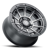 Thumbnail for ICON Victory 17x8.5 6x5.5 0mm Offset 4.75in BS Smoked Satin Black Tint Wheel