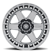 Thumbnail for ICON Raider 17x8.5 6x135 6mm Offset 5in BS Titanium Wheel