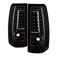 Thumbnail for Xtune Chevy Silverado 1500-2500-3500 03-06 C-Shape LED Tail Lights Black ALT-ON-CS03-G2-LED-BK