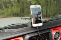 Thumbnail for Rugged Ridge Dash Multi-Mount Charging Phone Kit 18-20 Jeep Wrangler JL/JT