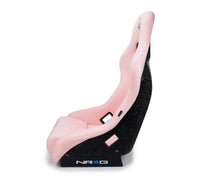 Thumbnail for NRG FRP Bucket Seat Prisma Edition w/ Pearlized Back and Pink Alcantara (Medium)