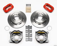 Thumbnail for Wilwood Forged Dynalite P/S Park Brake Kit Red Ford 8.8 w/2.5in Offset-5 Lug