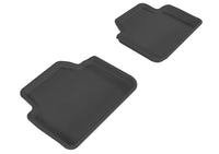 Thumbnail for 3D MAXpider 2006-2011 BMW 3 Series/X3 E90/E83 Kagu 2nd Row Floormats - Black