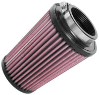 Thumbnail for K&N Universal Rubber Filter 2-1/2in Flg / 4-1/2in OD B / 3-1/2in OD T / 6in H - Black Top