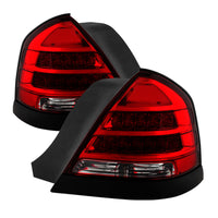 Thumbnail for Xtune 98-11 Ford Crown Victoria LED Tail Lights -Red Clear ALT-JH-CVIC98-LED-PI-RC