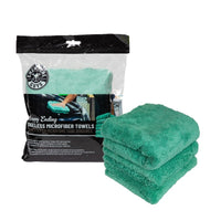 Thumbnail for Chemical Guys Ultra Edgeless Microfiber Towel - 16in x 16in - Green - 3 Pack