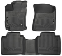 Thumbnail for Husky Liners 15 Toyota Venza WeatherBeater Front & Second Row Tan Floor Liners