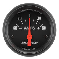 Thumbnail for Autometer Ammeter 52mm 60A Electric Z-Series Gauge