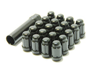 Thumbnail for Wheel Mate Muteki Closed End Lug Nuts - Black Chrome 12x1.25