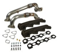 Thumbnail for BD Diesel 08-10 Ford F-250/F-350/F-450/F-550 Powerstroke 6.4L Up Pipes Kit w/Manifold Set