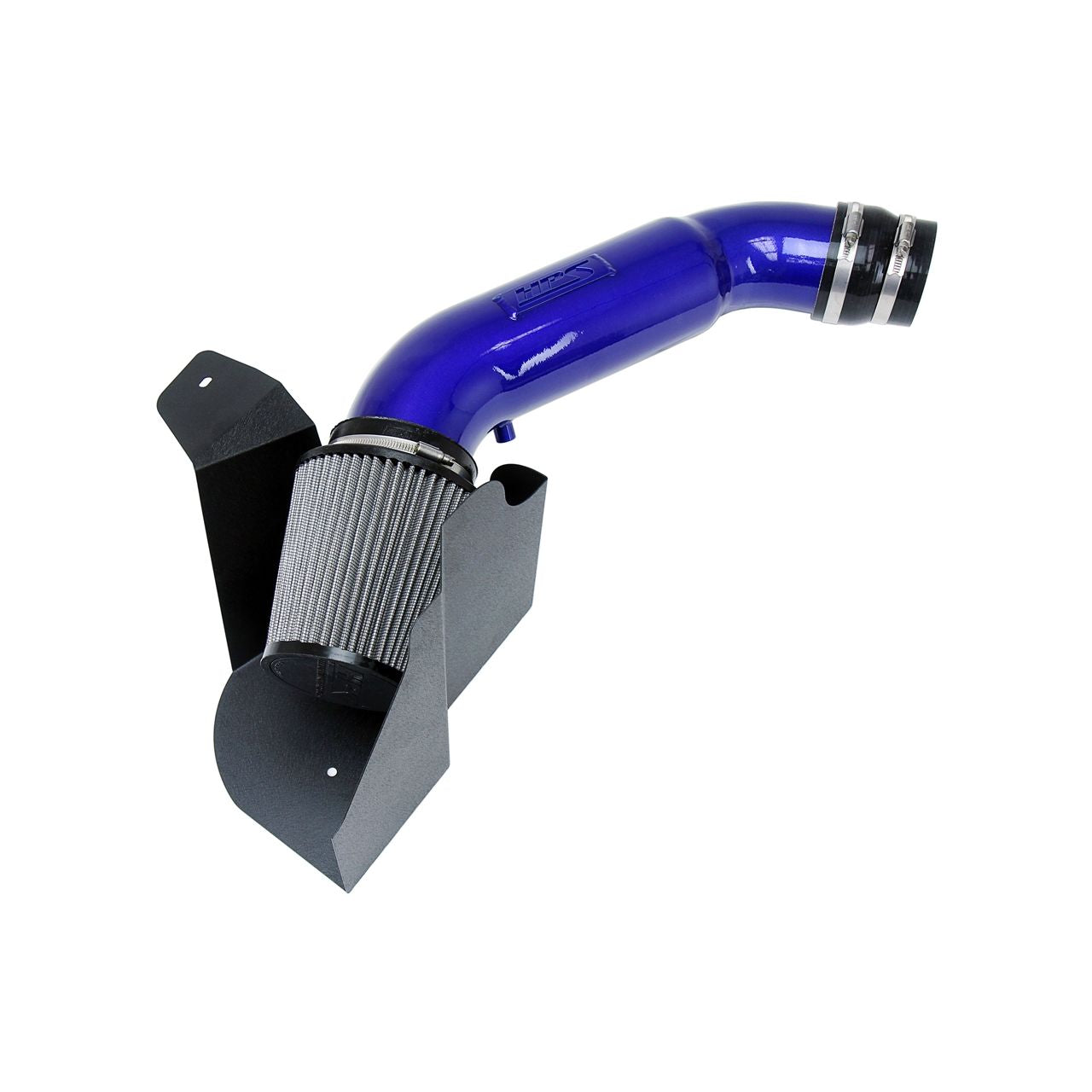 HPS Shortram Air Intake Kit 2012-2018 Audi A6 Quattro 3.0L Supercharged (C7), Includes Heat Shield, Blue