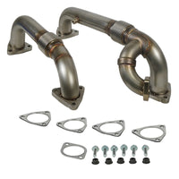 Thumbnail for BD Diesel 08-10 Ford F-250/F-350/F-450/F-550 Powerstroke 6.4L Up Pipes Kit w/Manifold Set