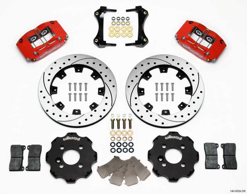 Wilwood Dynapro Radial Front Kit 12.19in Drilled Red Mini Cooper